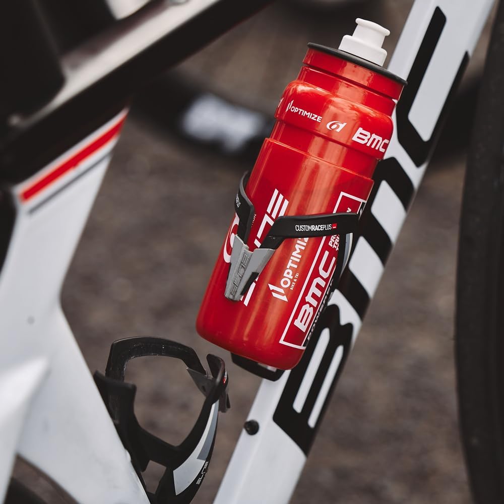 Elite Custom Race Plus Bottle Cage, Soft Touch Black – Secure and Versatile Bottle Retention