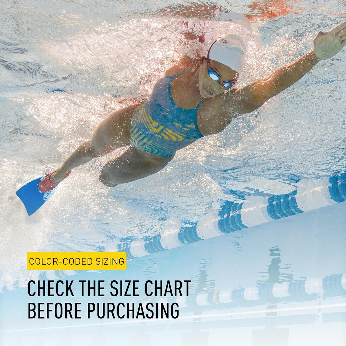 FINIS Long Floating Fins for Swimming, Training, Snorkeling.